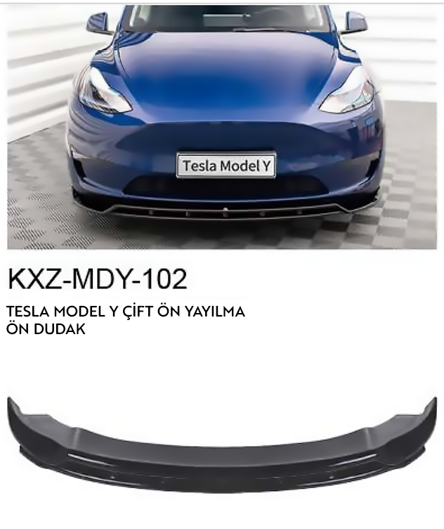 TESLA MODEL Y ÇİFT ÖN YAYILMA ÖN DUDAK