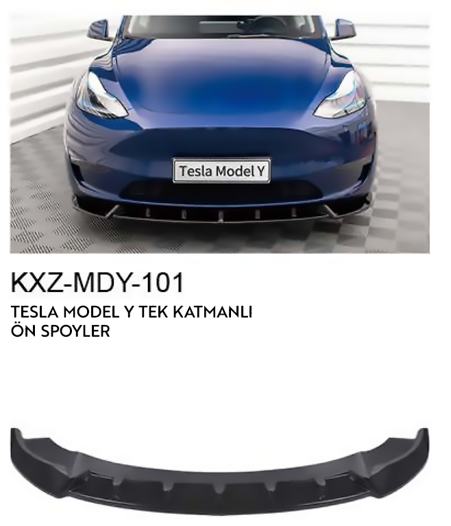 TESLA MODEL Y TEK KATMANLI ÖN SPOİLER