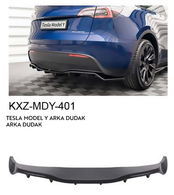 TESLA MODEL Y ARKA DUDAK