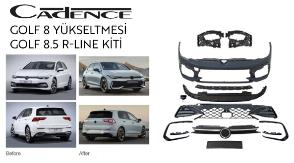 VOLKSWAGEN GOLF 8 UPGRADE GOLF 8.5 R-LİNE BODY KİT