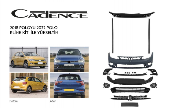 VOLKSWAGEN 2018 POLO UPGRADE 2022 POLO R-LINE BODY KİT