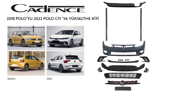 VOLKSWAGEN POLO 2108 UPGRADE 2022 POLO GTI BODY KİT