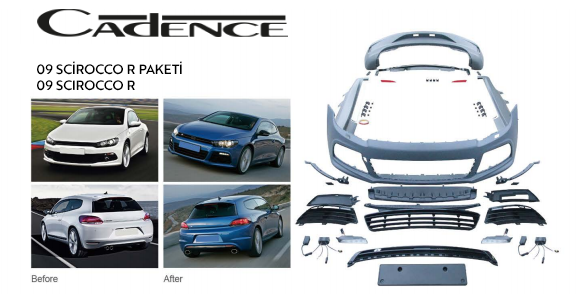 VOLKSWAGEN SCİROCCO R 2009 BODY KİT