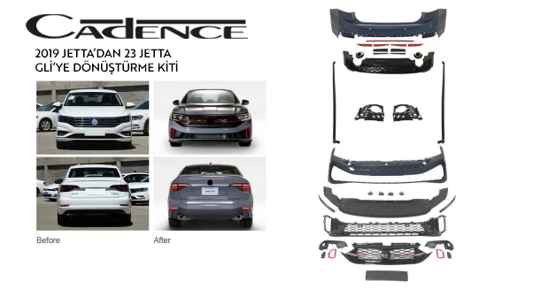 VOLKSWAGEN JETTA 2019 UPGRADE 2023 JETTA GLI BODY KİT
