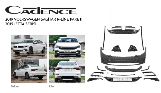 VOLKSWAGEN SAGİTAR R-LINE 2019 UPGRADE 2019 JETTA SERİSİ BODY KİT