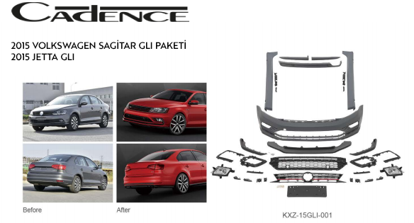 VOLKSWAGEN SAGİTAR GLI 2015 UPGRADE 2015 JETTA GLI BODY KİT