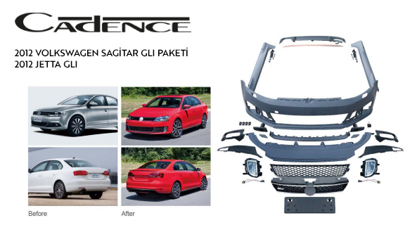 VOLKSWAGEN SAGİTAR GLI / JETTA GLI 2012 BODY KİT