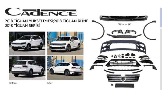 VOLKSWAGEN TİGUAN 2018 UPGRADE TİGUAN R-LINE BODY KİT