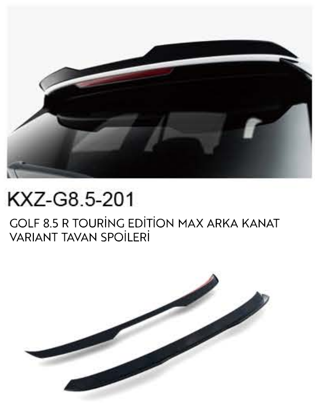 VOLKSWAGEN GOLF 8.5 R MAX TAVAN SPOİLERİ