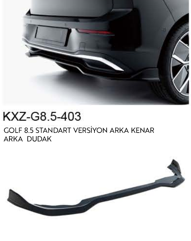 VOLKSWAGEN GOLF 8.5 ARKA DUDAK