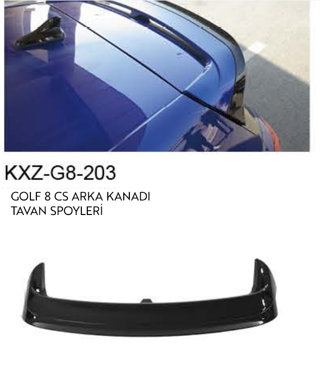 VOLKSWAGEN GOLF 8 CS TAVAN SPOİLERİ-ARKA KANAT