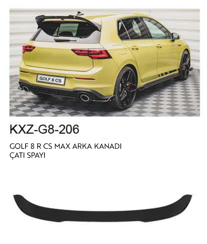 VOLKSWAGEN GOLF 8 R CS MAX ARKA KANAT
