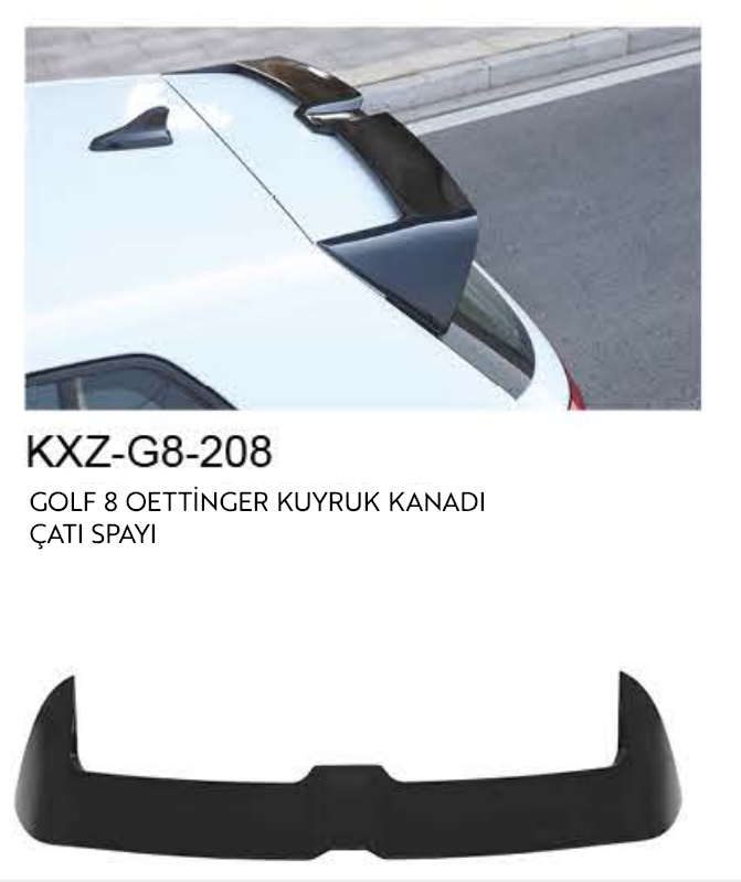 VOLKSWAGEN GOLF 8 OETTİNGER ÇATI SPOİLERİ