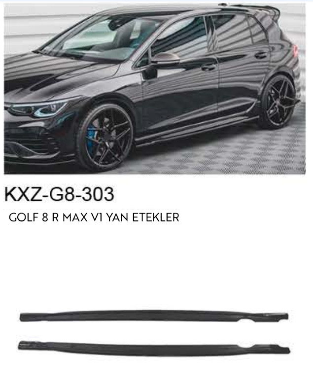 VOLKSWAGEN GOLF 8 R MAX V.1 YAN ETEKLER