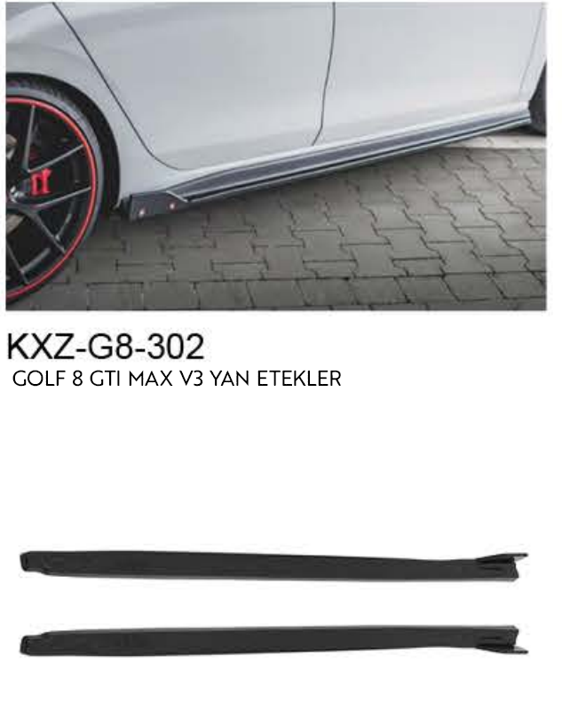 VOLKSWAGEN GOLF 8 GTI MAX V.3 YAN ETEKLER