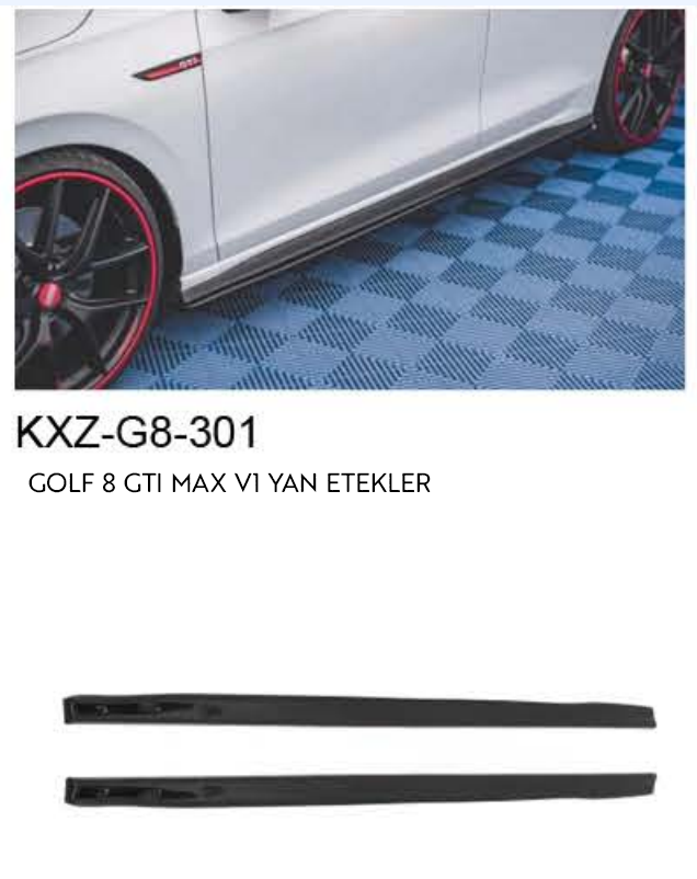 VOLKSWAGEN GOLF 8 GTI MAX V.1 YAN ETEKLER
