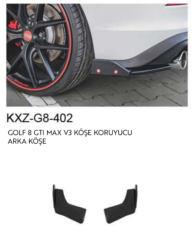 VOLKSWAGEN GOLF 8 GTI MAX V.3 KÖŞE KORUYUCULAR