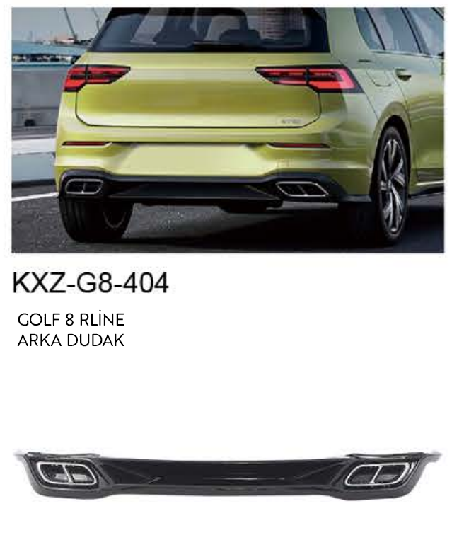 VOLKSWAGEN GOLF 8 R-LINE ARKA DUDAK