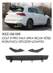 VOLKSWAGEN GOLF 8 PRO MAX ARKA BIÇAKLI DİFÜZÖR UZANTISI