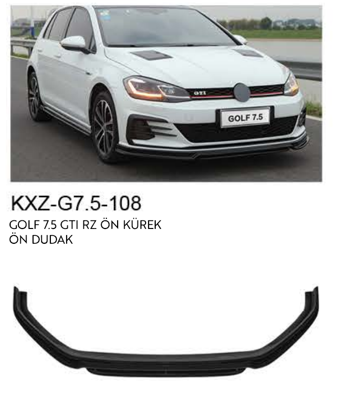 VOLKSWAGEN GOLF 7.5 GTI RZ ÖN DUDAK