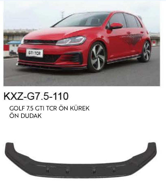 VOLKSWAGEN GOLF 7.5 GTI TCR ÖN DUDAK