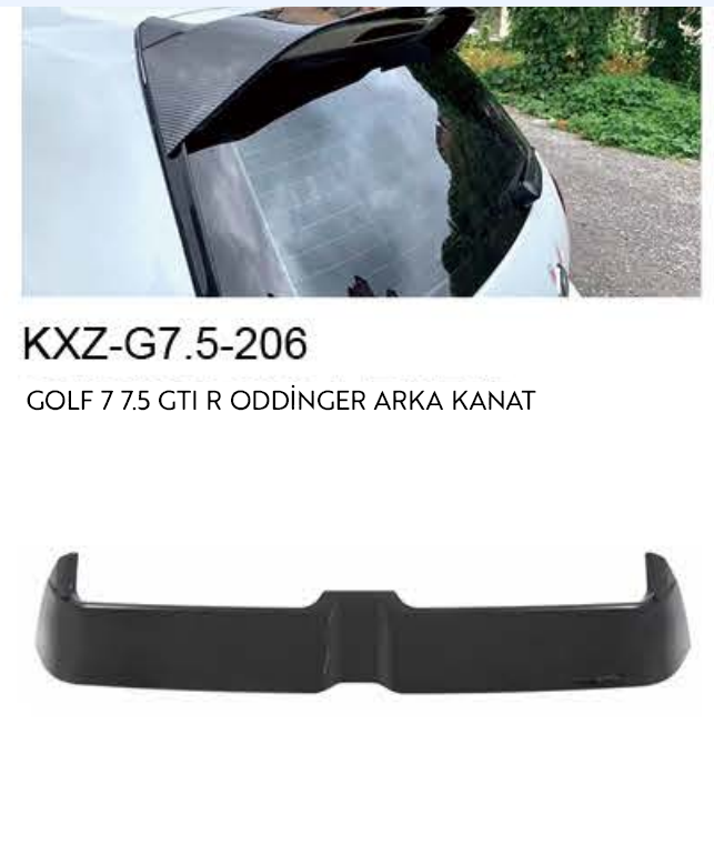 VOLKSWAGEN GOLF 7-7.5 GTI R ODDİNGER ARKA KANAT