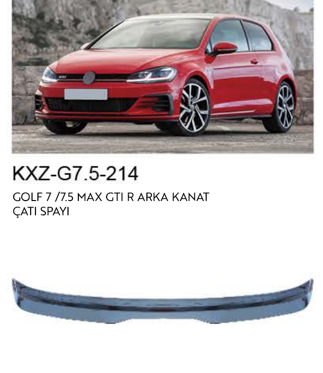 VOLKSWAGEN GOLF 7-7.5 MAX GTI R ARKA KANAT