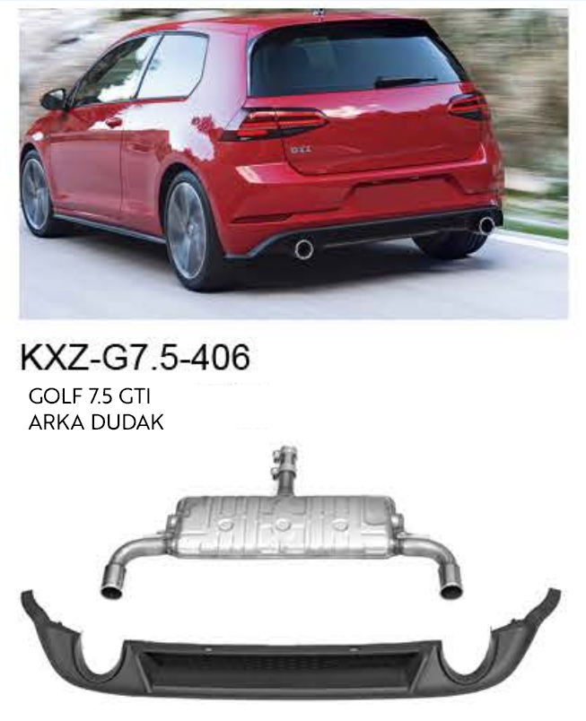 VOLKSWAGEN GOLF 7.5 GTI ARKA DUDAK