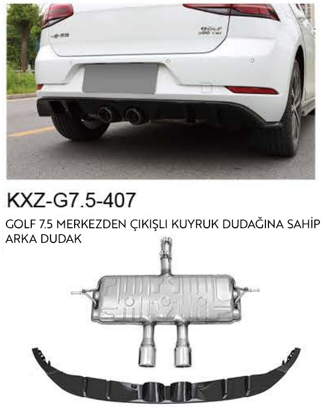 VOLKSWAGEN GOLF 7.5 ARKA DUDAK