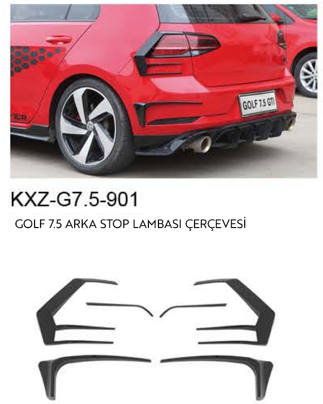VOLKSWAGEN GOLF 7.5 ARKA STOP LAMBA ÇERÇEVESİ