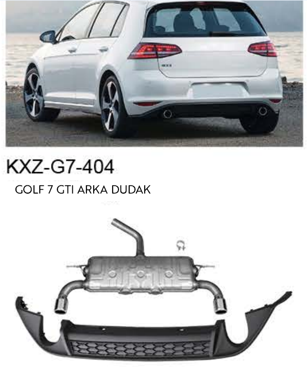 VOLKSWAGEN GOLF 7  GTI ARKA DUDAK