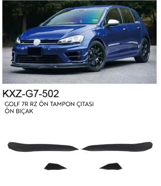 VOLKSWAGEN GOLF 7 R RZ ÖN TAMPON ÇITASI