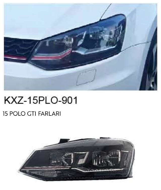 VOLKSWAGEN 2015 POLO GTI FARLARI