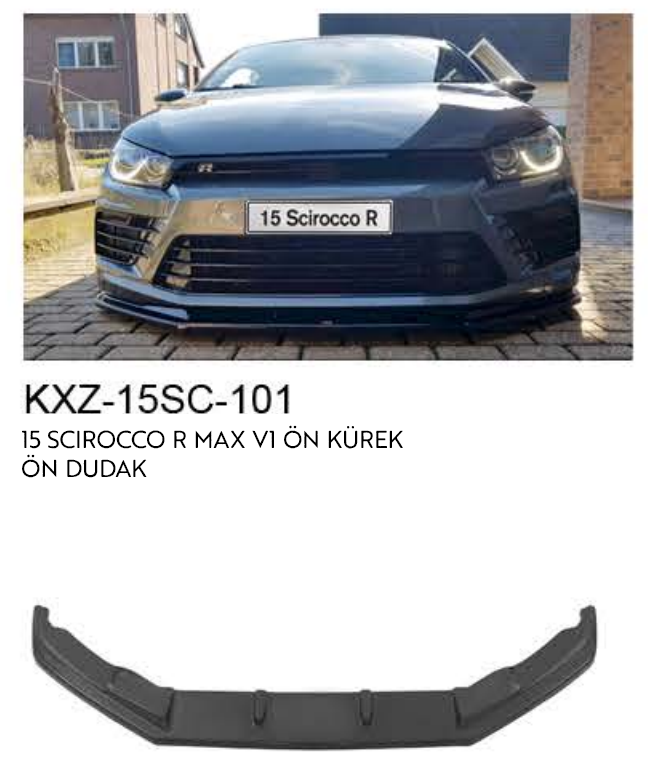VOLKSWAGEN SCİROCCO 2015 R MAX V.1 ÖN DUDAK