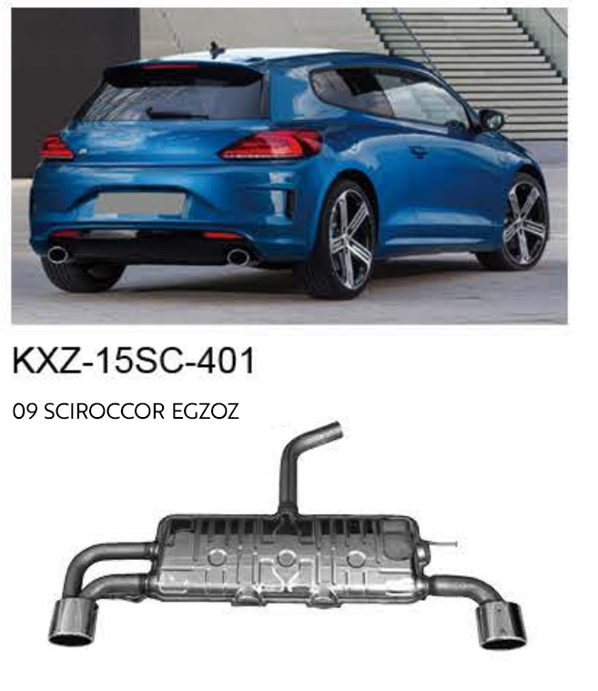 VOLKSWAGEN SCİROCCO 2009 EGZOZ