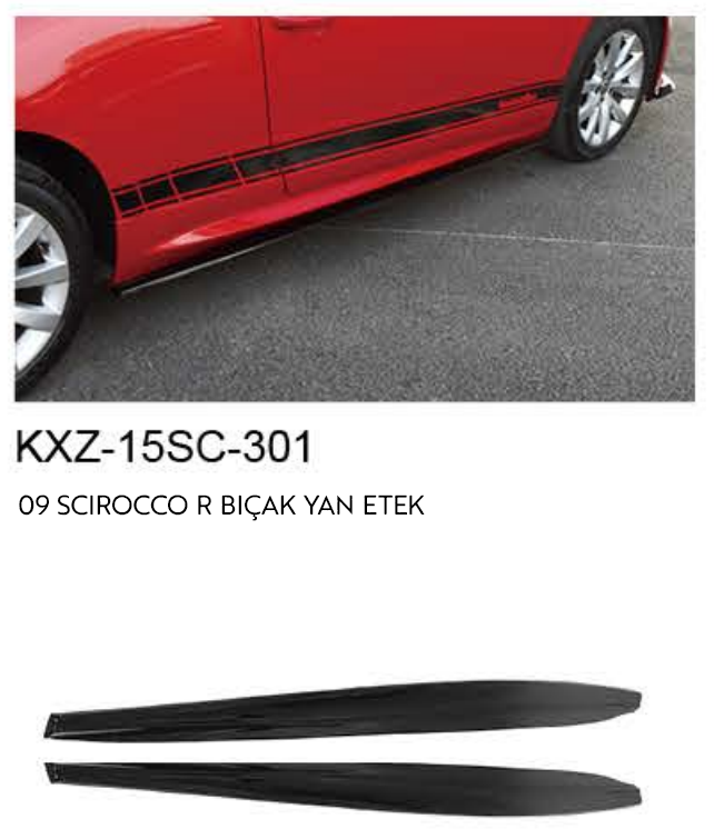 VOLKSWAGEN SCİROCCO 2009 R BIÇAK YAN ETEKLER