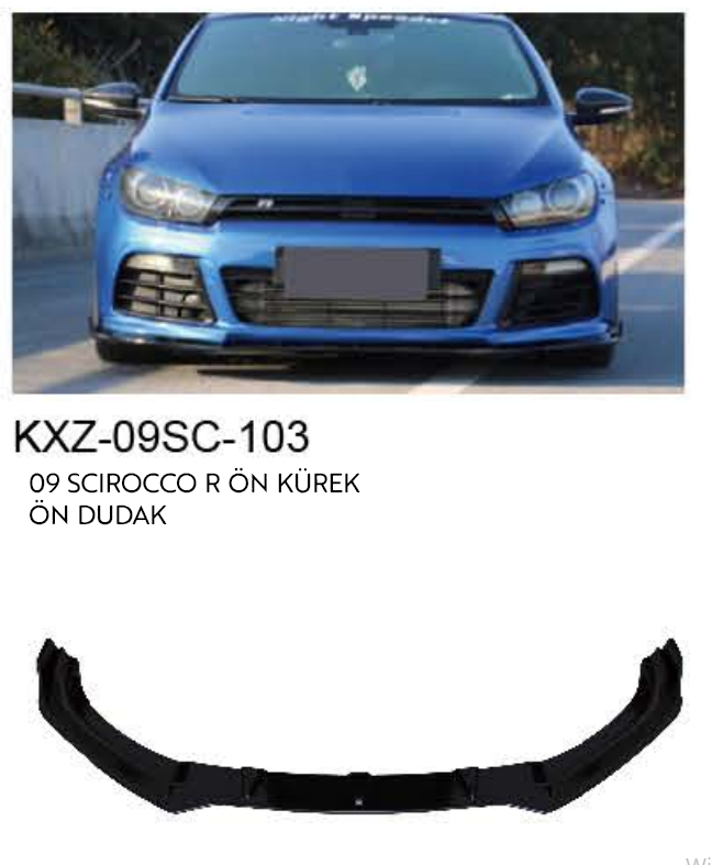 VOLKSWAGEN SCİROCCO 2009 R ÖN DUDAK