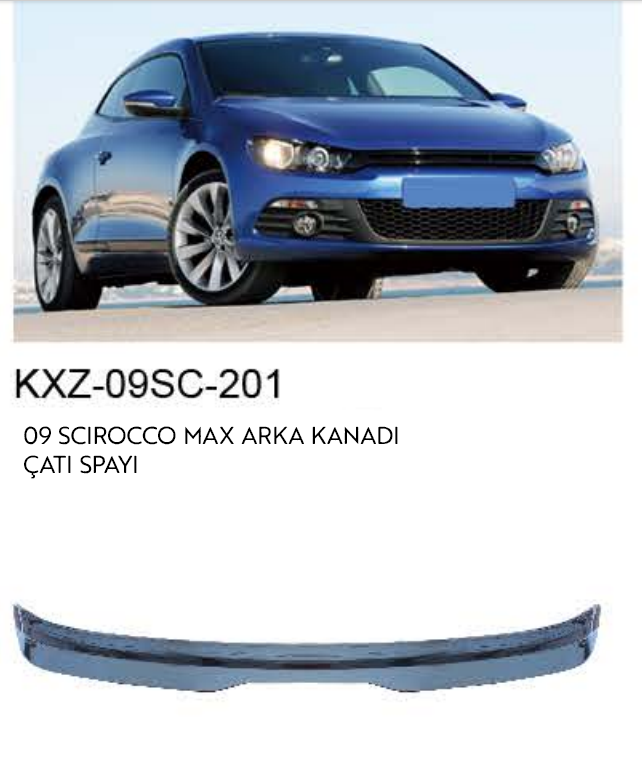 VOLKSWAGEN SCİROCCO 2009 MAX ARKA KANAT