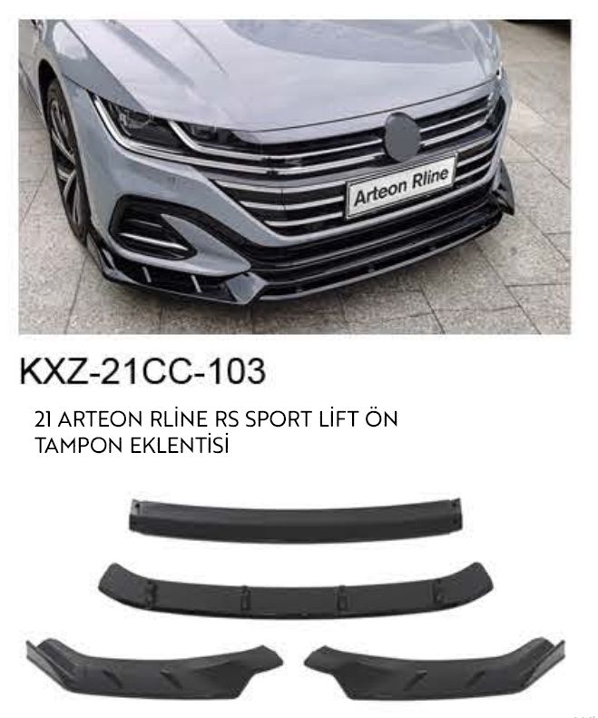VOLKSWAGEN ARTEON R-LINE 2021 ÖN TAMPON EKLENTİSİ