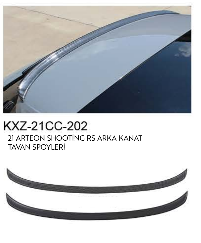 VOLKSWAGEN ARTEON SHOOTİNG RS 2021 TAVAN SPOİLERİ