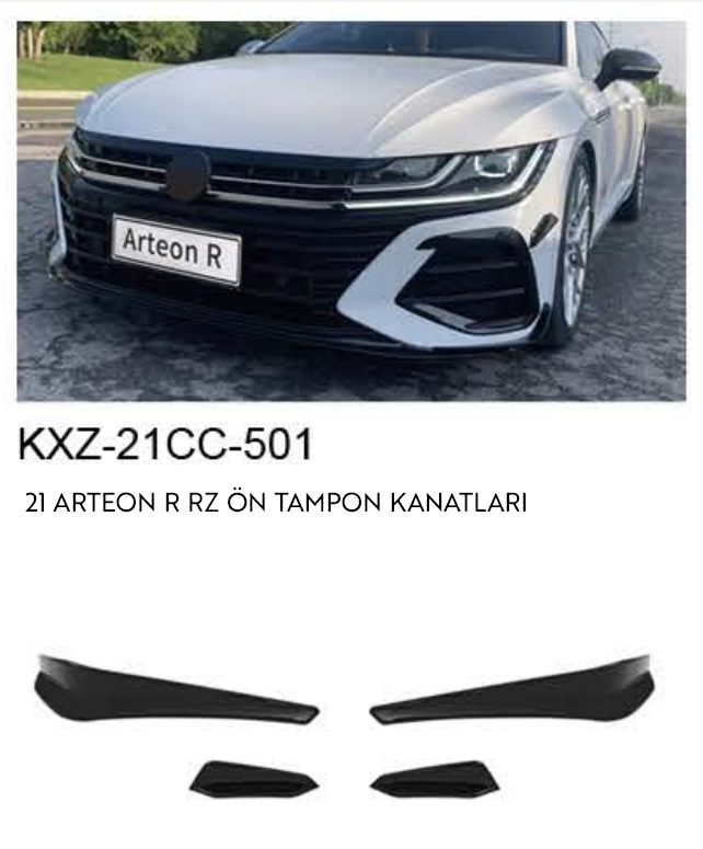VOLKSWAGEN ARTEON R RZ 2021 ÖN TAMPON KANATLARI