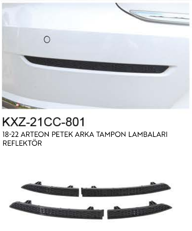 VOLKSWAGEN ARTEON 2015-2022 ARKA TAMPON LAMBALARI