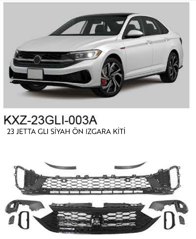 VOLKSWAGEN JETTA GLI 2023 SİYAH ÖN IZGARA KİTİ