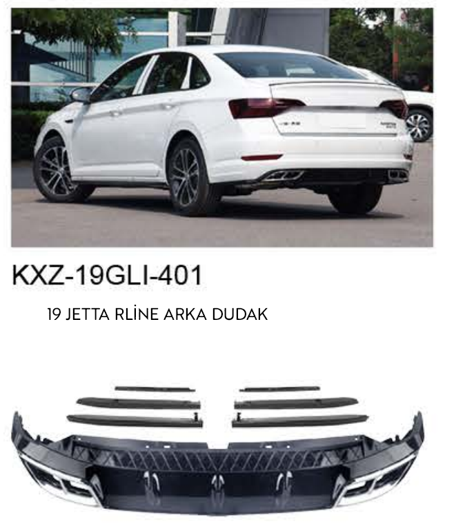 VOLKSWAGEN 2019 JETTA R-LINE ARKA DUDAK