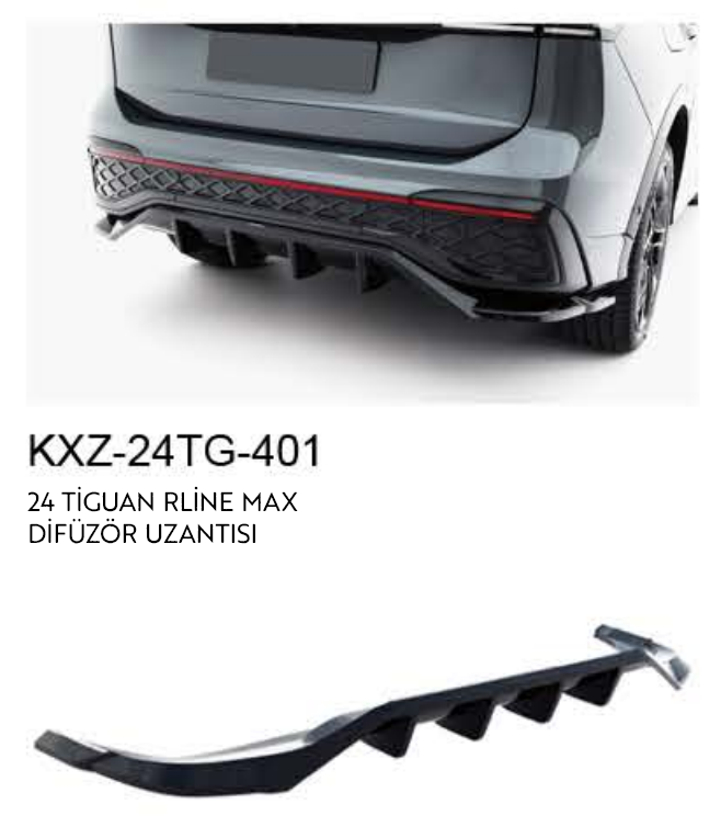 VOLKSWAGEN TİGUAN R-LINE MAX 2024 DİFÜZÖR UZANTISI
