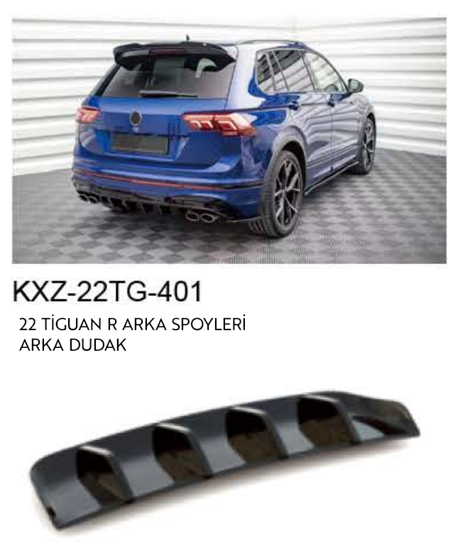 VOLKSWAGEN 2022 TİGUAN R ARKA SPOİLERİ