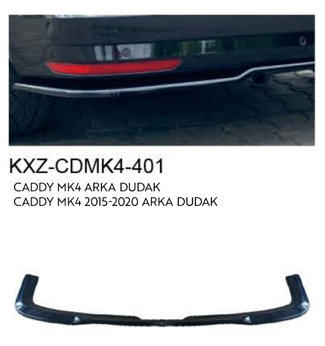 VOLKSWAGEN CADDY MK4 2015-2020 ARKA DUDAK