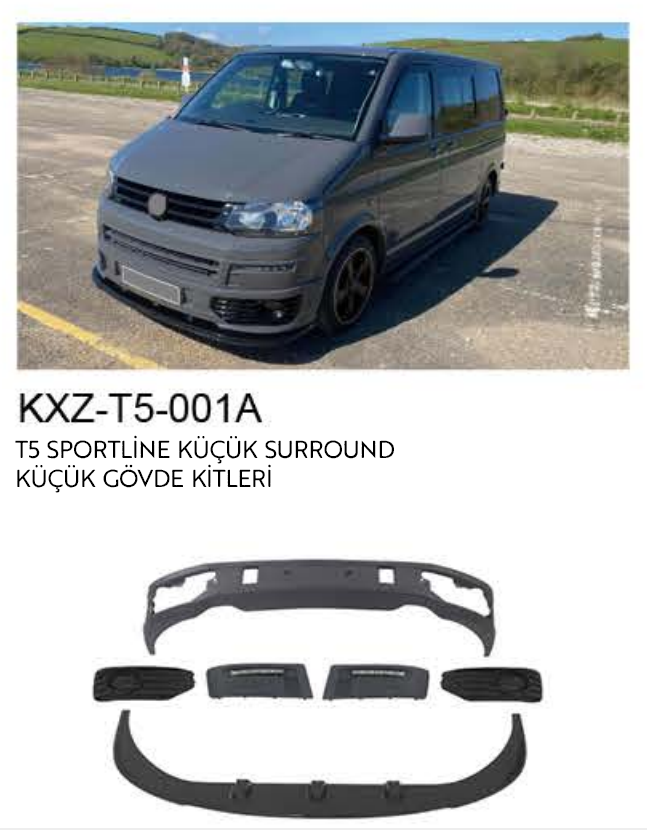 VOLKSWAGEN T5 SPORTLİNE KÜÇÜK GÖVDE KİTLERİ