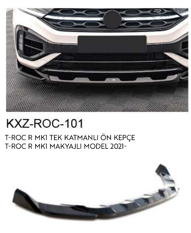 VOLKSWAGEN T-ROC R MK1 2021 TEK KATMANLI ÖN KEPÇE