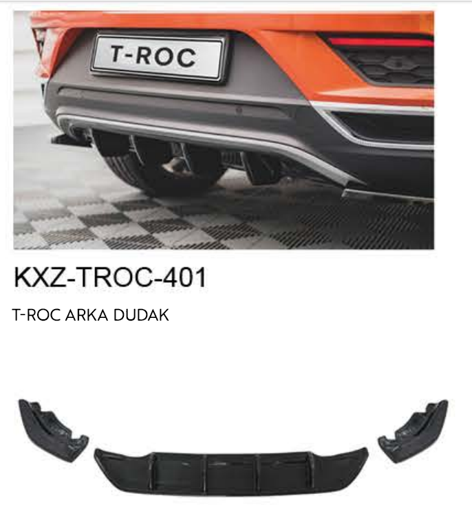 VOLKSWAGEN T-ROC ARKA DUDAK